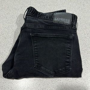 Express ROCCO black men’s slim fit skinny leg jeans